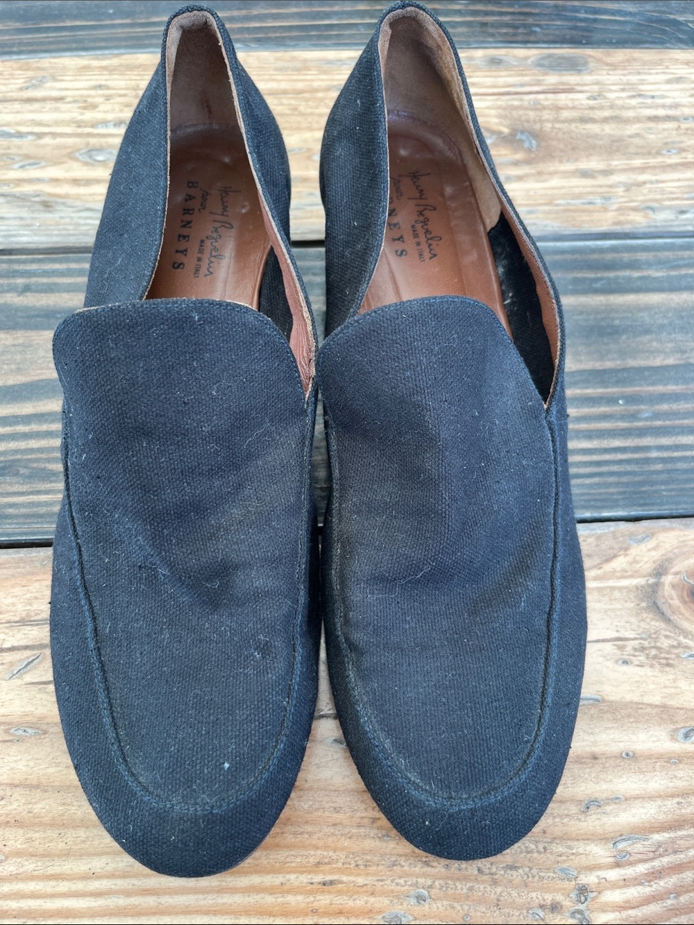 Barney’s black Canvas size 40 Henry Bequelin ( Henry Cuir)